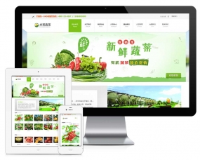 响应式水果蔬菜果蔬网站模板ZS31363
